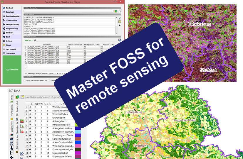 Remote sensing with FOSS